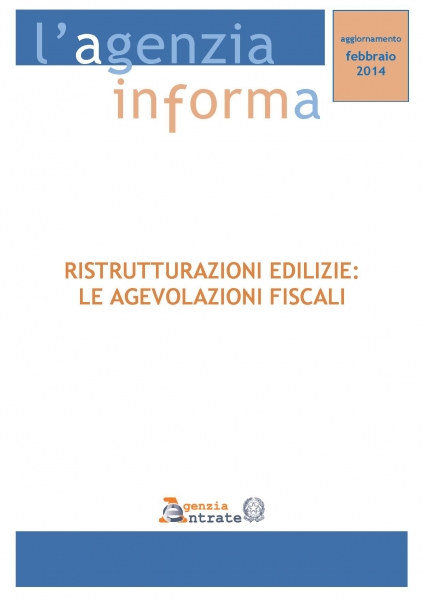 Aggiornata a febbraio 2014 la guida alle agevolazioni fiscali