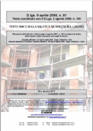 Testo Unico Sicurezza sul Lavoro aggiornato a gennaio 2020